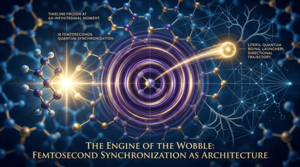 Golden electron riding an iridescent wave of molecular vibration