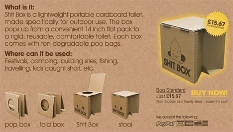 Cardboard Toilet Could Be Used In Disaster Aid