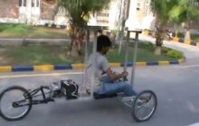 Student builds photovoltaic electric trike for under $600