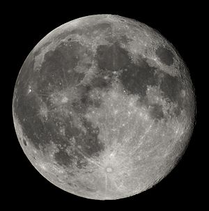 Full Moon view from earth In Belgium (Hamois).