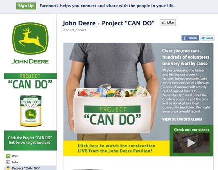 John Deere Uses Social Media to Feed the Hungry