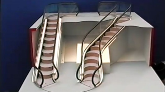 Levytator – the curvy, energy-saving escalator