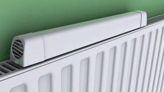 Radiator Booster redirects hot air from the wall to the room