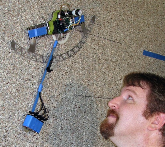 ROCR the swingin’ wall-climbing robot