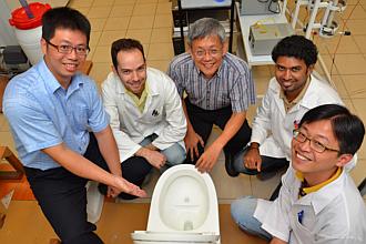 Nothing goes to waste when visiting green toilet NTU researchers green loo uses less water, recycles human waste