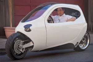 Can A Mutant Electric Half-Car, Half-Motorcycle Disrupt The Vehicle Market?