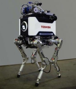 Toshiba unveils four-legged nuclear plant inspection robot
