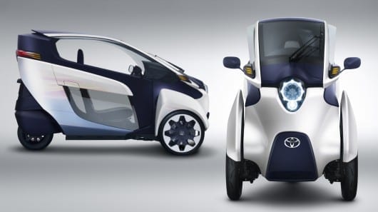 Toyota shows the i-Road – a fully-enclosed, tilting, electric three-wheeled competitor for the motorcycle
