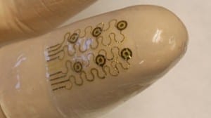 Electronic fingertips could lead to smart surgical gloves