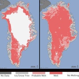 Greenland Sets New Summer Melt Record