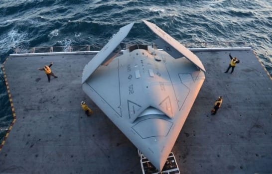 Northrop Grumman, U.S. Navy Catapult X-47B from Carrier, marking the first catapult launch of an unmanned aircraft from a ship