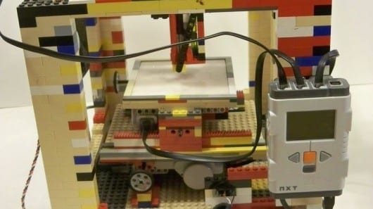 Homemade LEGObot 3D printer does 3D printing on the cheap