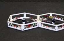 Watch: Autonomous Robots Self-Assemble and Take Flight as One