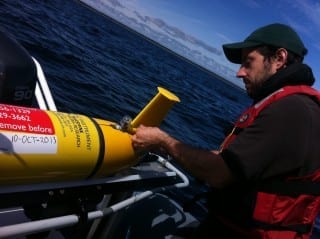 Ocean-Sampling Robot Gliders Tracking Animals, Providing Storm Data