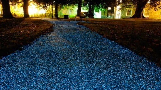 Starpath spray-on coating lights up the road