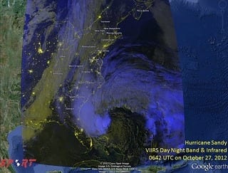 SPoRT Views Hurricane Sandy (2 of 5) (NASA, 10/27/12) (Photo credit: NASA's Marshall Space Flight Center)