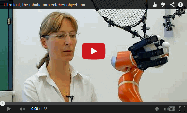 Ultra-fast, the robotic arm can catch objects on the fly