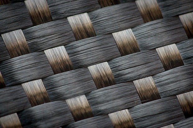 Woven carbon fibre can act as an electrode for lithium ion batteries. (Photo: Peter Larsson)