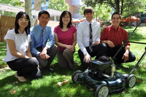 Device Eliminates 93 Percent of Lawnmower Pollutant