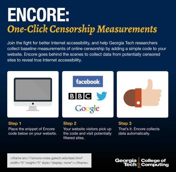 Censorship? Researchers develop 'Encore' to monitor Web access
