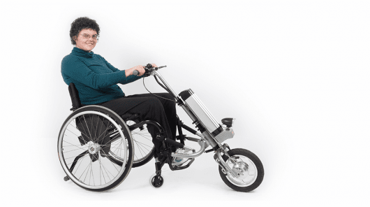 Rio Firefly handcycle turns any wheelchair into a power scooter