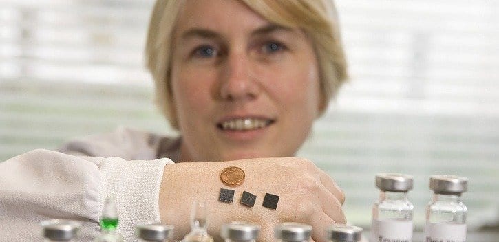 An improved Malaria vaccine given via microneedle patch