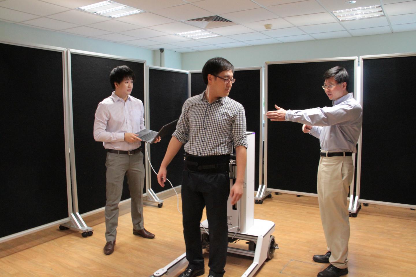 Novel robotic walker invented by NUS researchers helps patients regain natural gait and increases productivity of physiotherapists