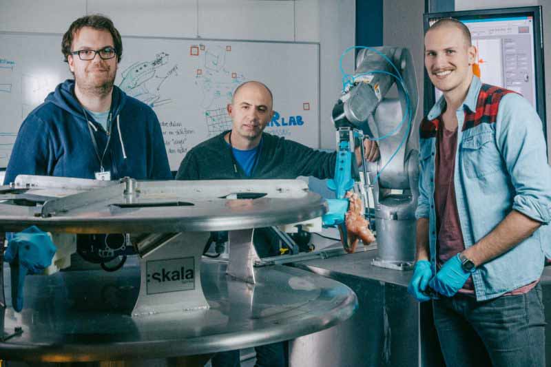 Using robots to get more food from raw materials