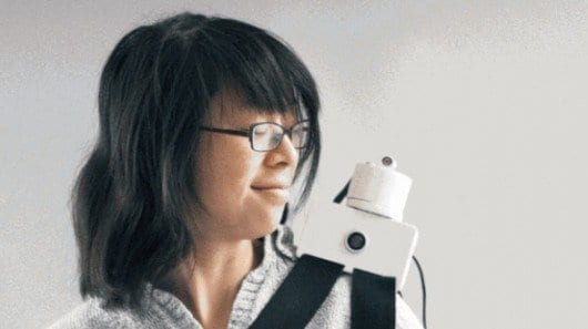 Grasp telepresence robot puts a remote teacher on your shoulder
