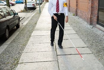 Smart cane provides facial recognition for the blind