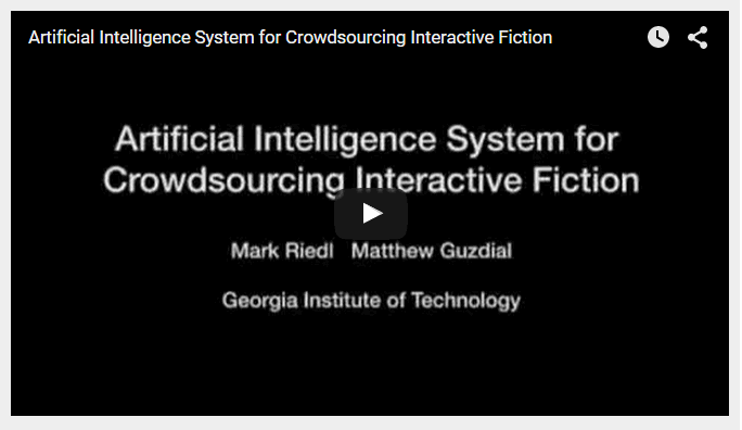 Georgia Tech Uses Artificial Intelligence to Crowdsource Interactive Fiction