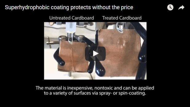 Superhydrophobic coating protects without the price