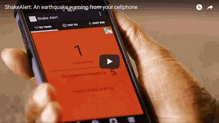 The goal of MyShake and a West Coast earthquake early warning system called ShakeAlert is to provide tens of seconds of warning so people can duck, cover and hold on when the shaking arrives. Video by Roxanne Makasdjian and Stephan McNally.