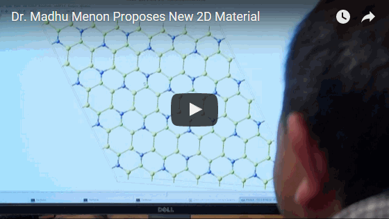 View the video above to hear more about the new material discovered by Menon that could upstage graphene. Video by REVEAL Research Media.