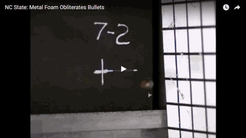 Metal Foam Obliterates Bullets – and That’s Just the Beginning