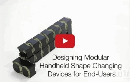 Shape-shifting modular interactive device can change shape on demand