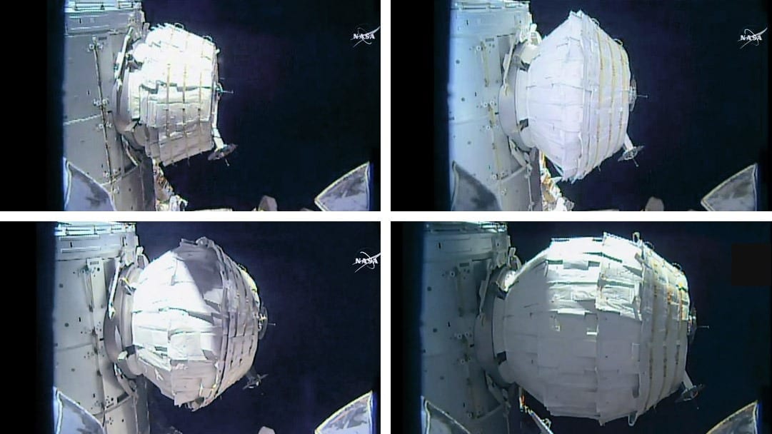 BEAM: Expandable space station module expands to full size