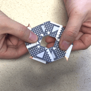 Origami ninja star inspires disposable battery design