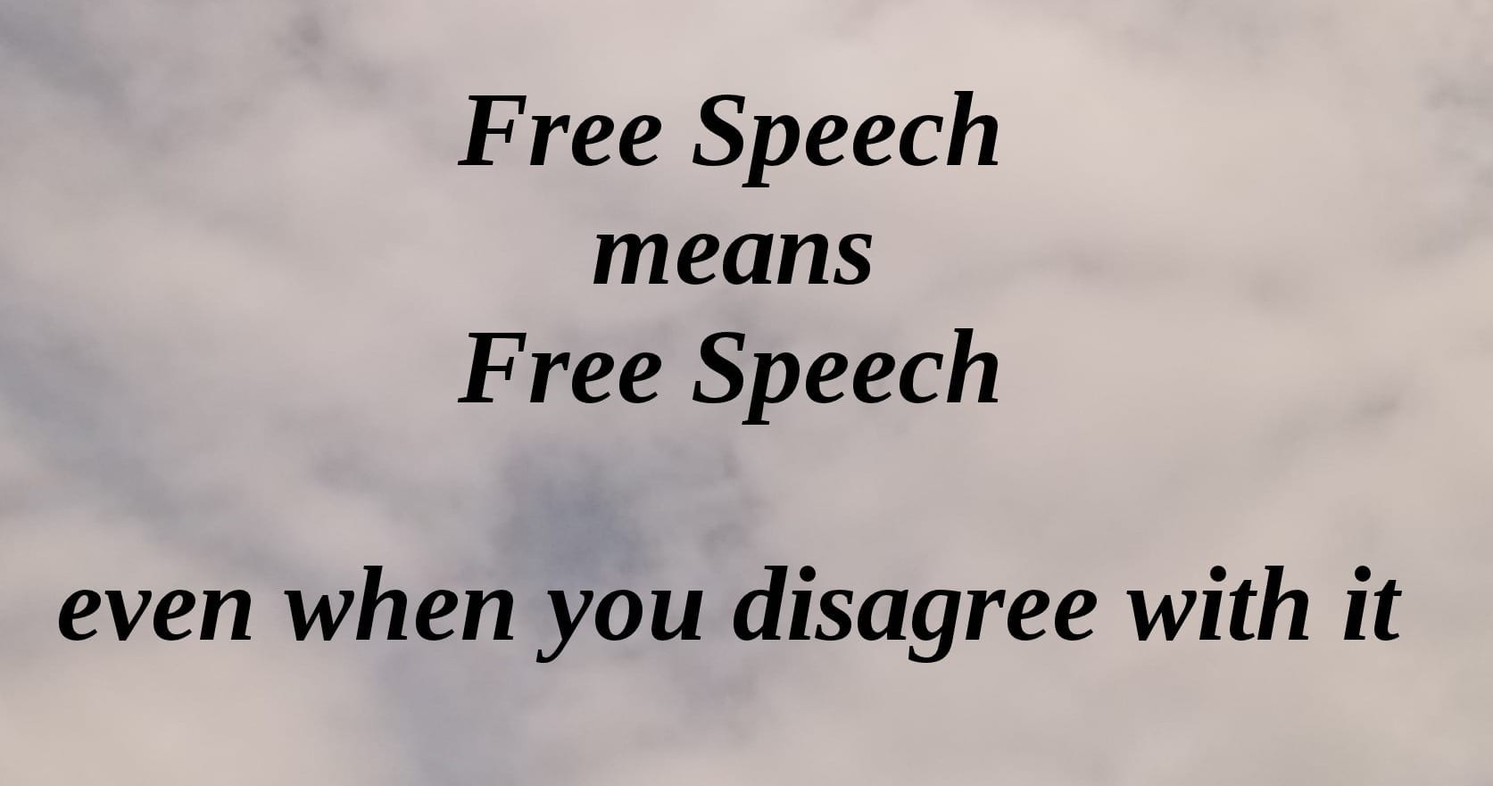 Free Speech Under attack