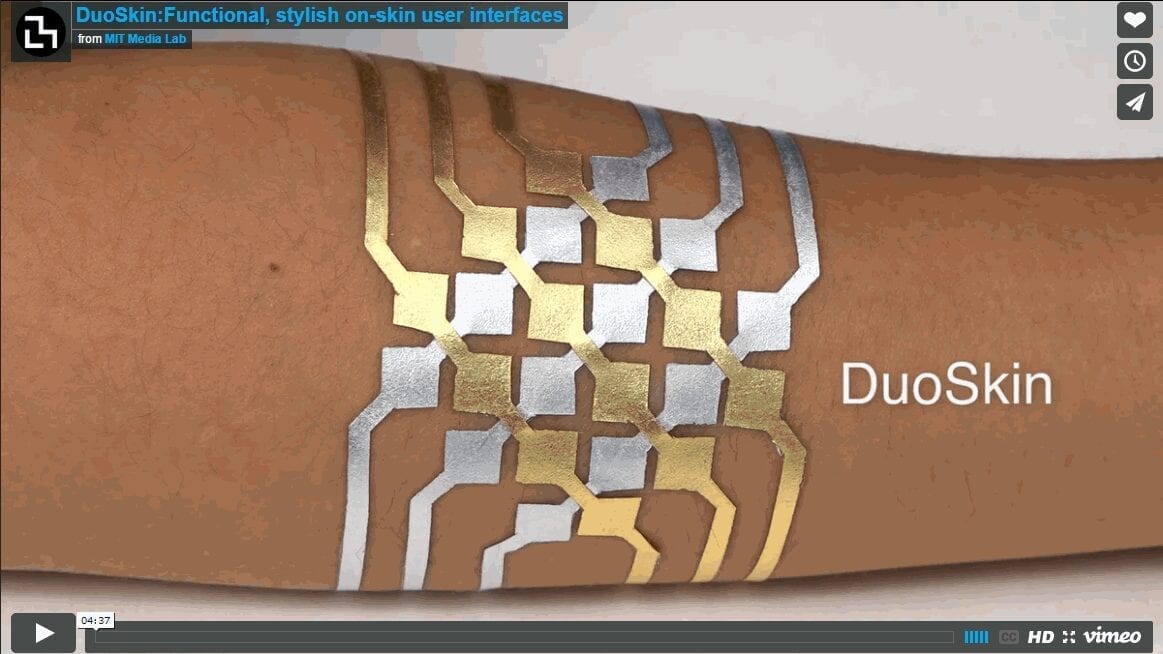 DuoSkin: Functional, stylish on-skin user interfaces