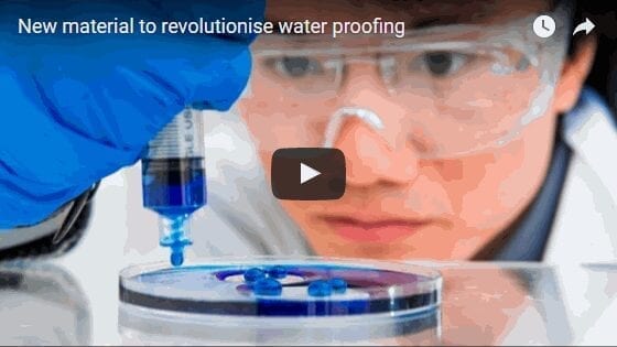 New material to revolutionise water proofing