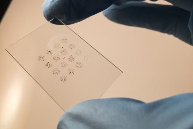 Nanoscale stamping technique for printable electronics