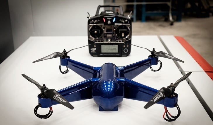 3D printed ready-to-fly drone with embedded electronics using aerospace-grade material
