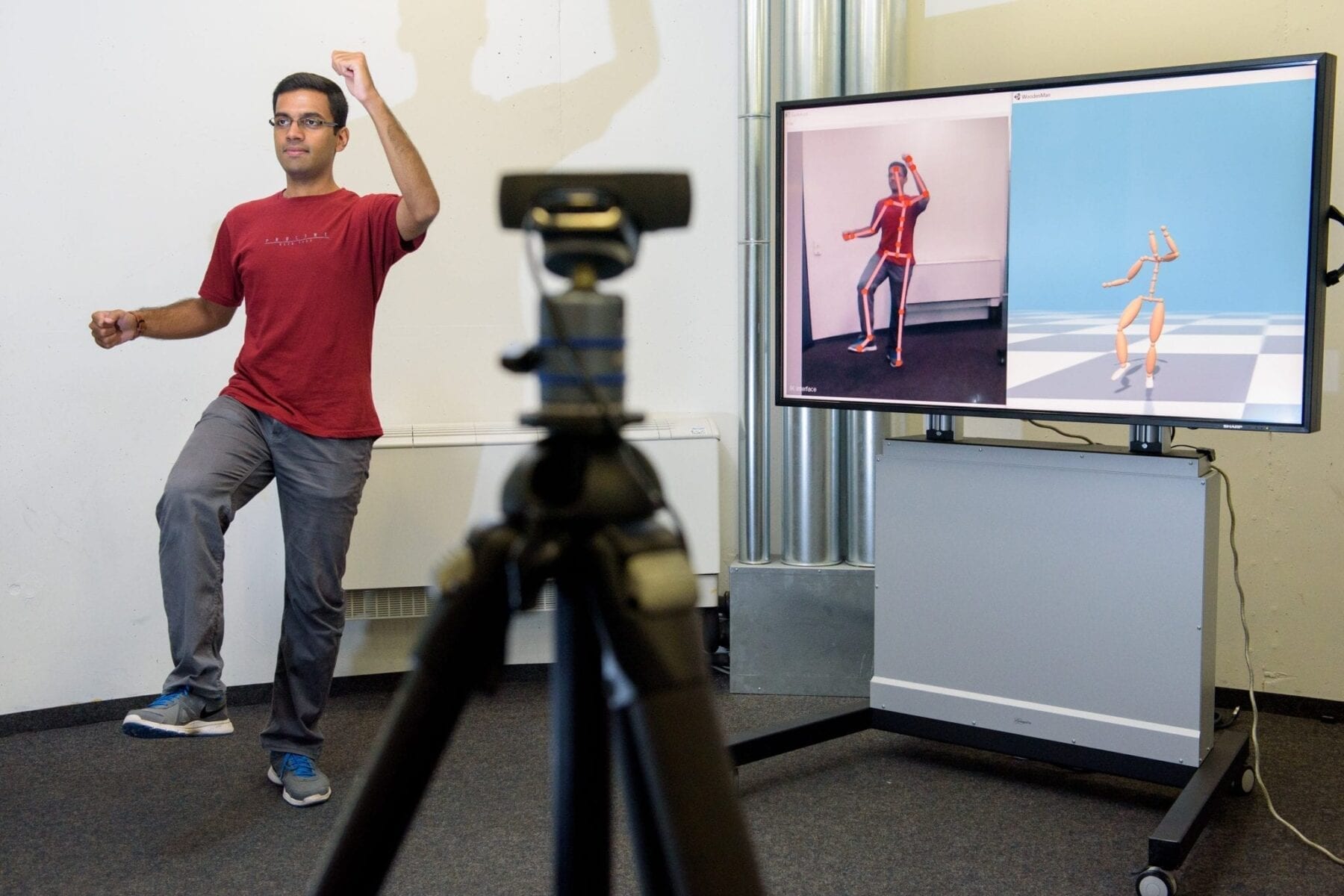 A new system that requires only a web camera to capture a person’s movements digitally in 3D