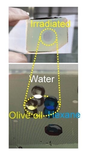 A new superomniphobic technology produces surfaces capable of repelling liquids, including water and oil