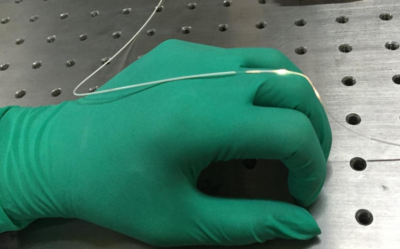 Stretchy fiber captures body motion in a first for wearable optics