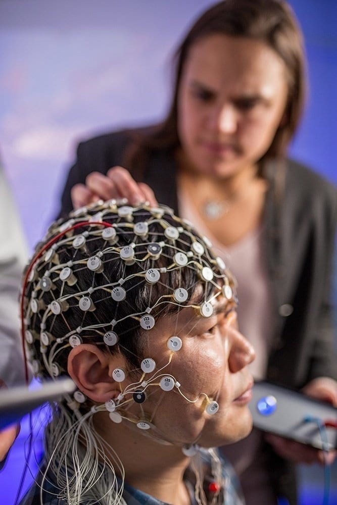 Restoring brain waves and improving depression symptoms with brain stimulation