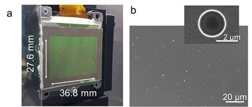An ultrathin display that can project dynamic, multi-coloured, 3D holographic images on existing LCD displays