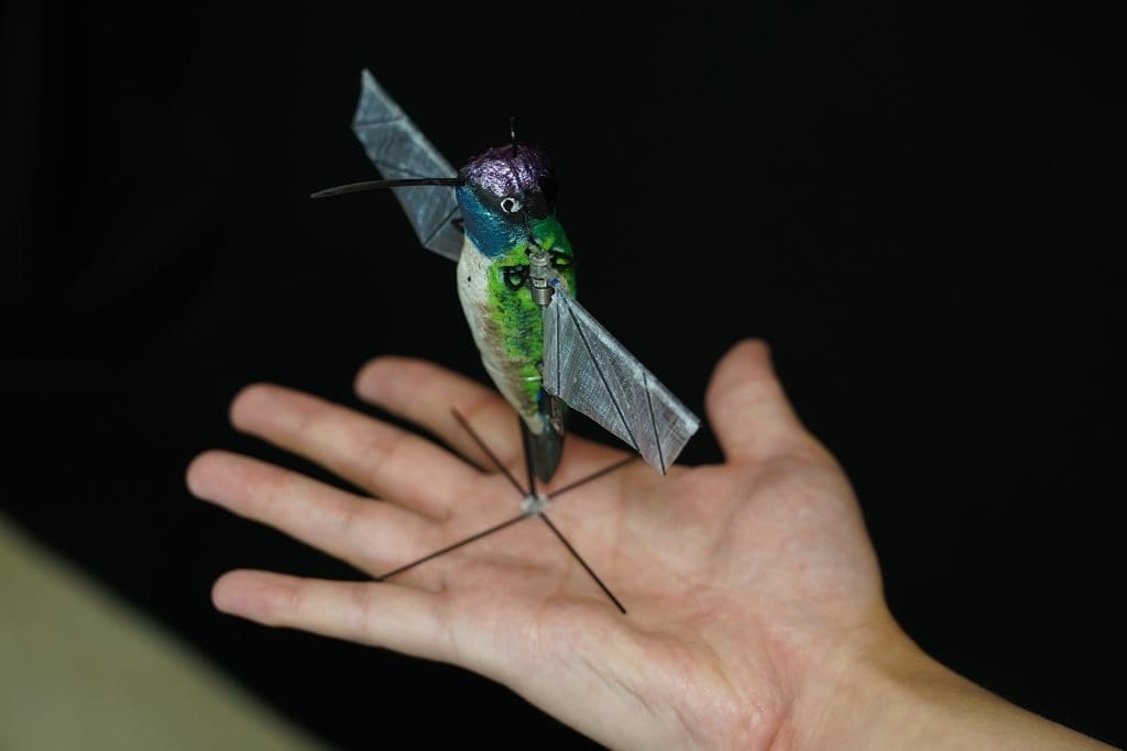 AI controlled hummingbird robot is able to go where other drones can't