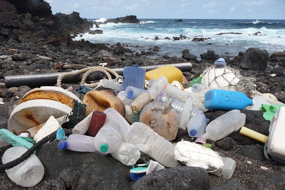 Ascension Island in the South Atlantic Ocean is yet another remote island littered in plastic waste (photo by Marcus Eriksen)